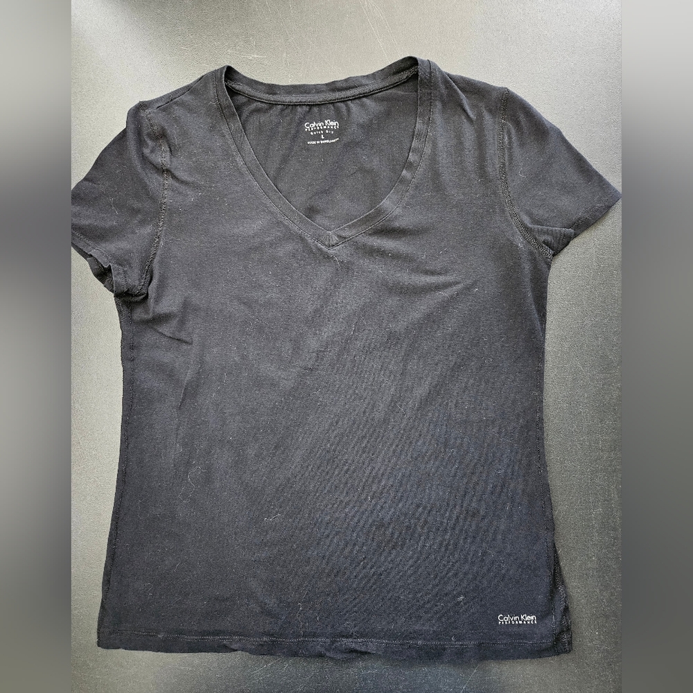 NWOT - Calvin Klein Performance Black Tee Jersey - Size L